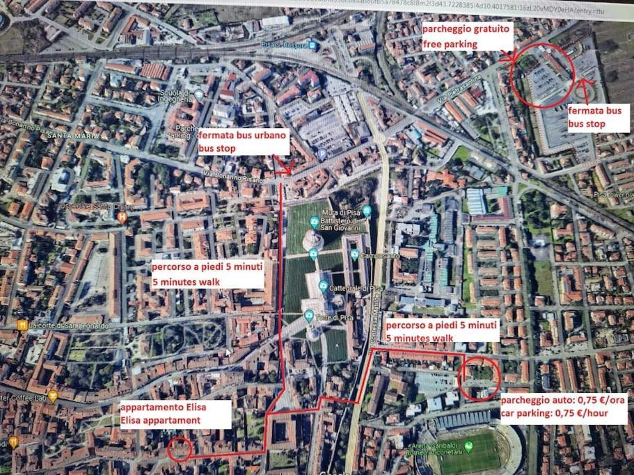 Casa Elisa Due Passi Dalla Torre Pendente Pisa Buitenkant foto